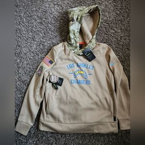NWT Nike NFL LA Chargers Dri-Fit Salute To Service Hoodie L
